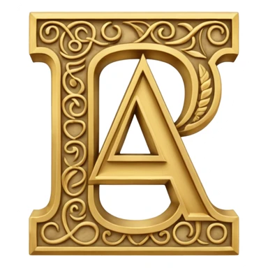 English letter and hieroglyph sticker