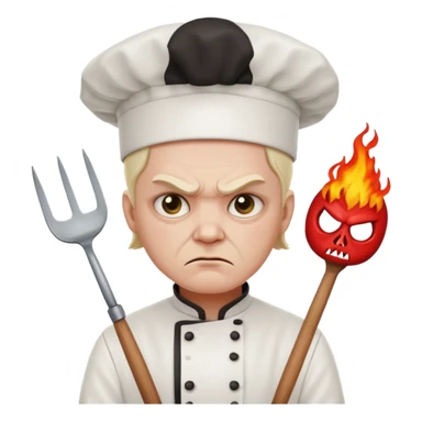 SATAN CHEF ATTITUDE  sticker