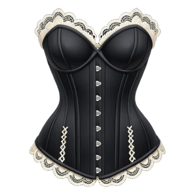 Black corset sticker