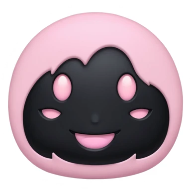 pastel goth black object sticker