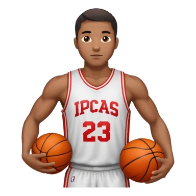 basketball player black man sticker