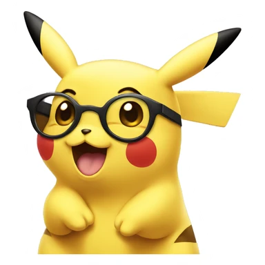 pikachu in photo booth sticker