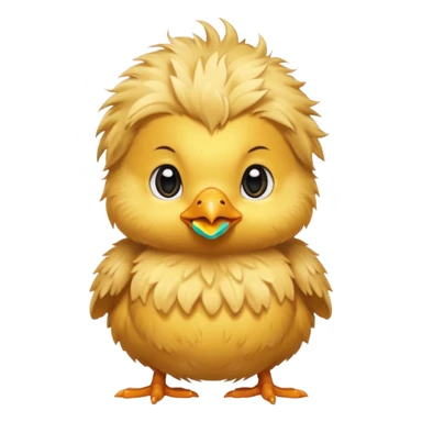 a baby chick with tatoos sticker