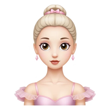 a ballerina white girl sticker