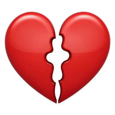 Half a heart sticker