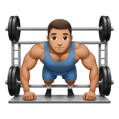 Prisoner doing pushups in front of jail cell sticker