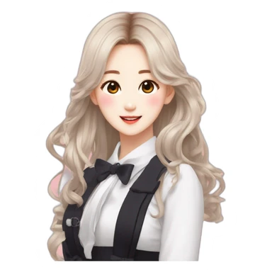 Soyeon from (G)I-DLE sing in Super Lady￼ sticker