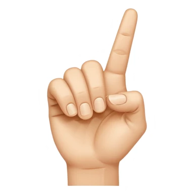 Hand which finger is points in front sticker