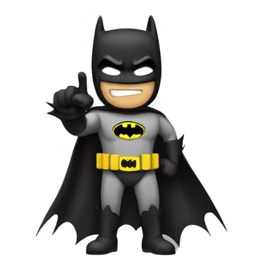 batman making jul sign sticker