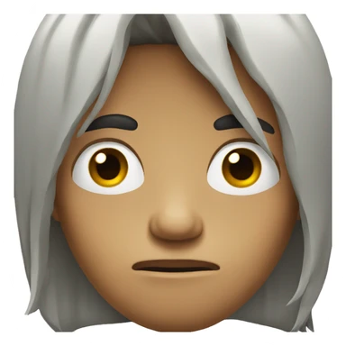 Sad boy long hair sticker