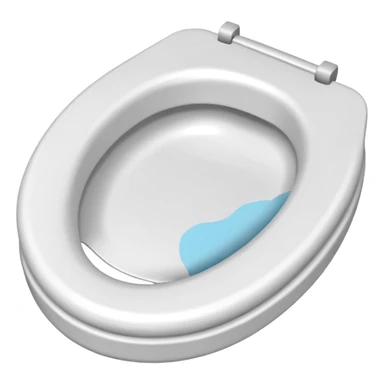 Toilet seat made of paper sticker