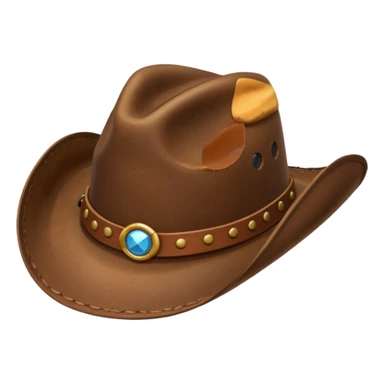 Just a Cowboy hat cartoonish sticker