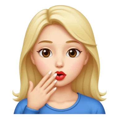 blowing kiss sticker