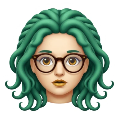 Medusa Versace with glasses  sticker