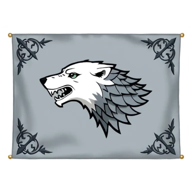 Game of thrones house of stark banner emoji sticker