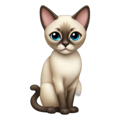 Siamese cat few sticker