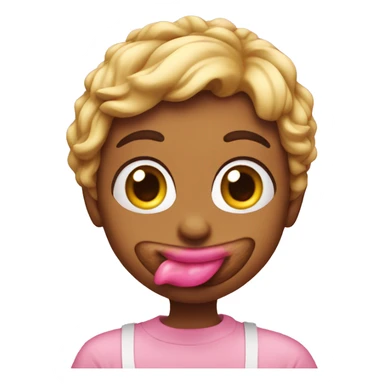 😊 with pink kisses sticker