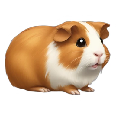 Golden abyssinian guinea pig sticker