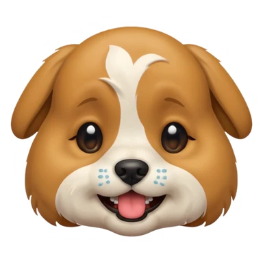 Dog crying laughing  sticker