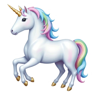 milky colored unicorn sticker