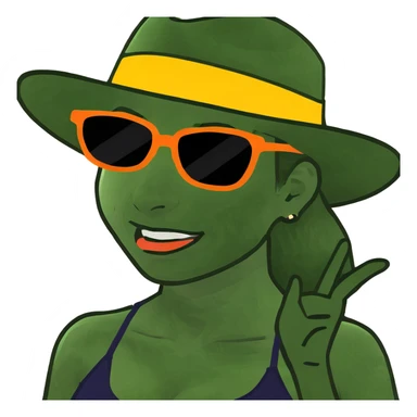 Créame un emoji de una mujer haciendo caras  sticker