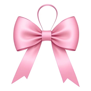 Super ultra-thin and stretched ribbon bow, as narrow as possible, single loop, no extra loops, no fluffy or rounded shapes, only one long and sleek ribbon, delicate, minimalist, NO DOUBLE LOOPS, NO THICKNESS, ONLY A SINGLE SLIM LINE pink sticker