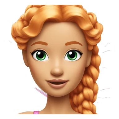 Attractive Barbie ginger fairy sticker