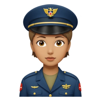 female soldier hair style with out cap sticker