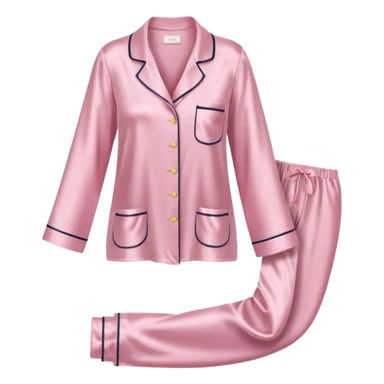 Light pink silk pyjamas set sticker