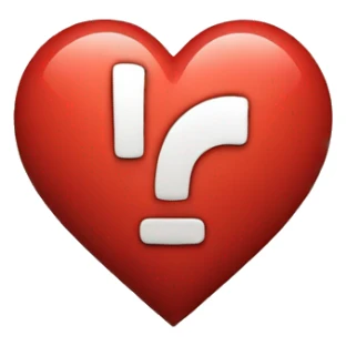 Heart with an L in it sticker