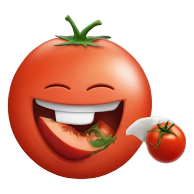 ball throwing a Frisbee eating a tomato  sticker