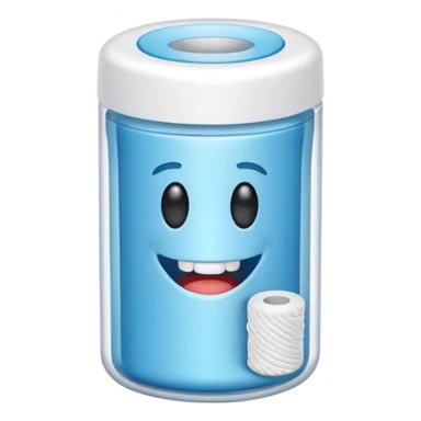 pack of dental floss thread  sticker