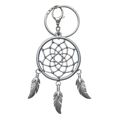 Realistic Mini metallic Dreamcatcher keychain  sticker