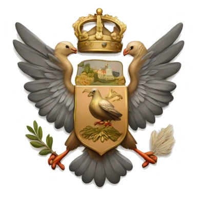 pigeon coat of arms  sticker