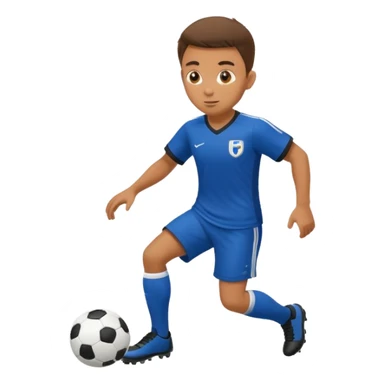 soccer player doing ball tricks sticker