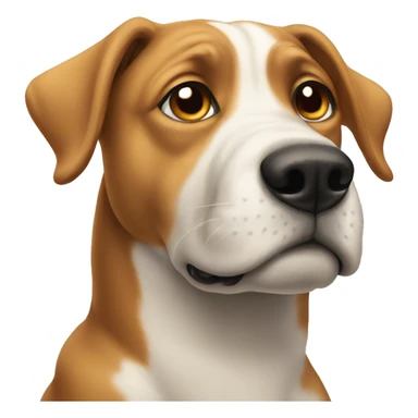 dog pleading face sticker