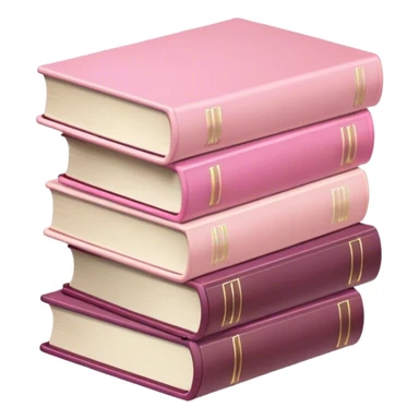 Light pink stack of books sticker