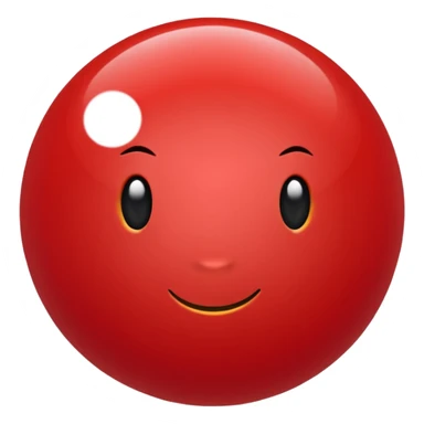 bolinha sólida vermelha para marcar início de frase sticker