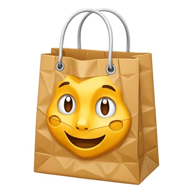 shopping bag sans visage sticker