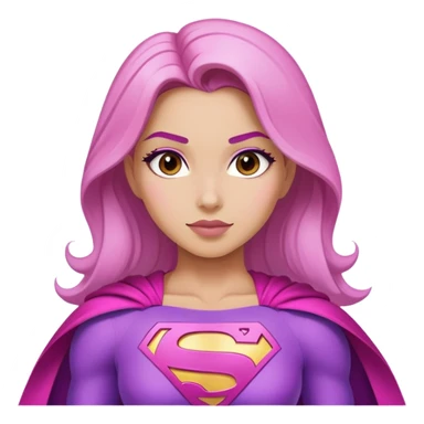 superwoman in pink and violet sticker
