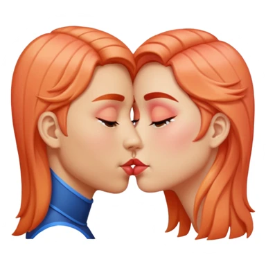 Kiss peach sticker