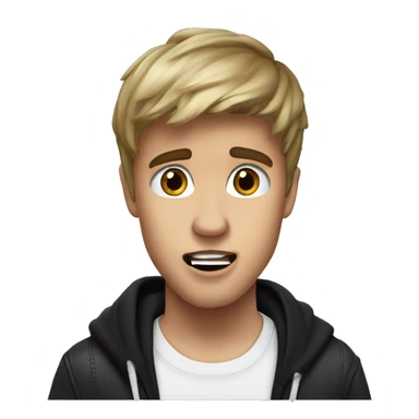 Justin Bieber surprised sticker