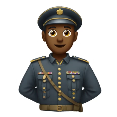 Salutierender Soldat  sticker