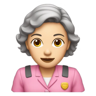 conductrice de voiture habillée en rose sticker