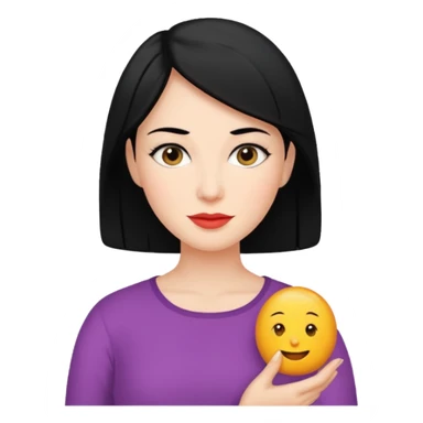 Best mom in the world with black hair sticker