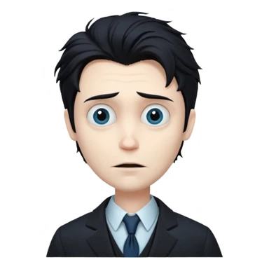 Victor Van Dort from Corpse Bride  head sticker