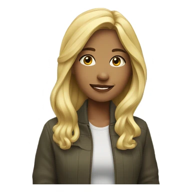 blonde girl outdoors portrait sticker