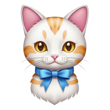 kurdele takan kedi  sticker