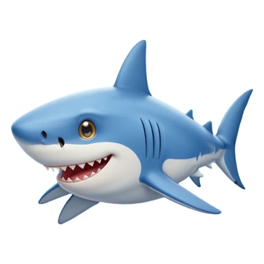 Please create the shark emoji with star eyes for me to copy and paste sticker