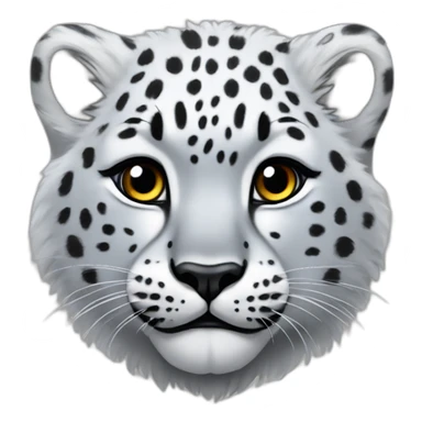 estonian snow leopard sticker